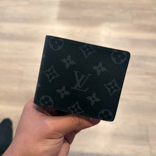 Grey on black lv wallet