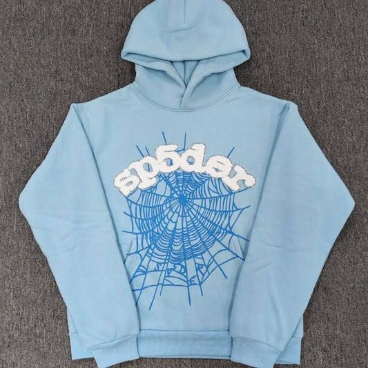 Sky blue spider hoodie